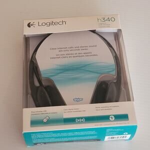 Logitech H340 USB Computer PC Headset w/ Noise Cancelling Microphone New Sealed